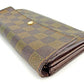 LOUIS VUITTON Long Wallet Purse N61734 Ebene (brown type) Portefeuille Sarah
