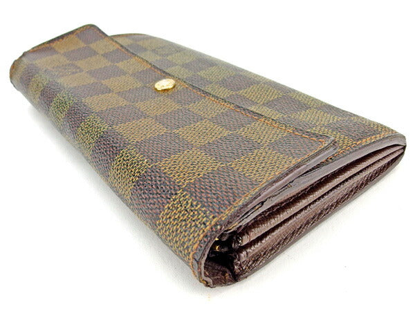 LOUIS VUITTON Long Wallet Purse N61734 Ebene (brown type) Portefeuille Sarah