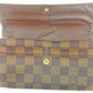 LOUIS VUITTON Long Wallet Purse N61734 Ebene (brown type) Portefeuille Sarah