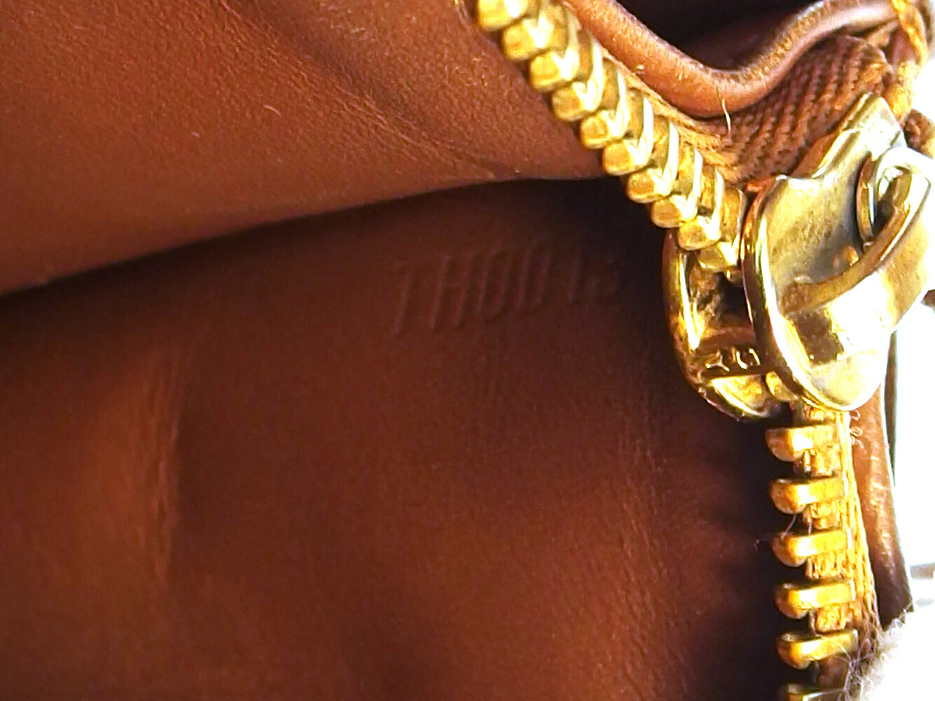 LOUIS VUITTON Long Wallet Purse M91174 Brown gold Pochette Porto MonÃ©credi