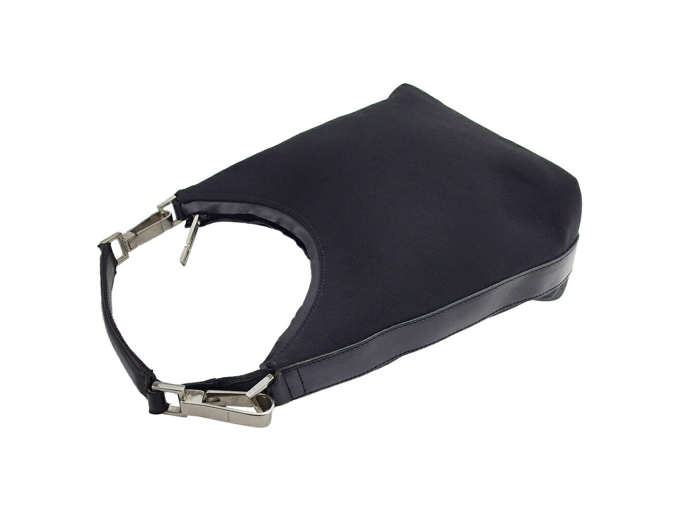 GUCCI Handbag Black Silver Old Gucci