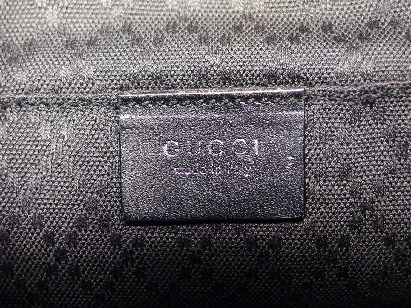 GUCCI Handbag Black Silver Old Gucci