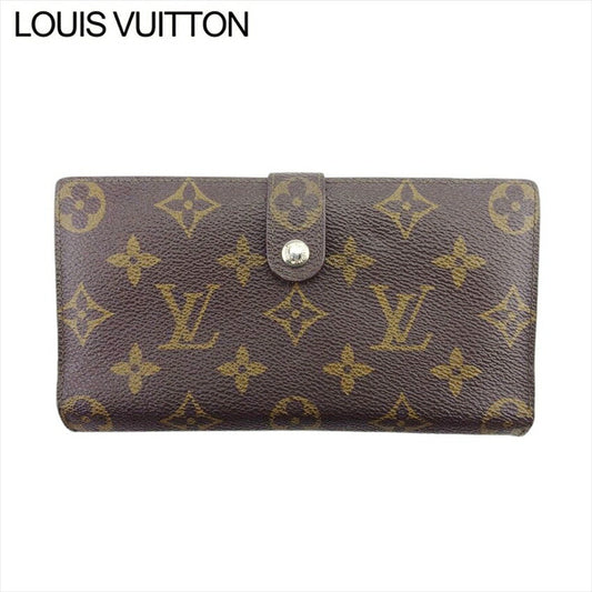 LOUIS VUITTON Long Wallet Purse T61217 Brown beige North America exclusive Continental Clutch