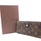 LOUIS VUITTON Long Wallet Purse T61217 Brown beige North America exclusive Continental Clutch
