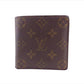 LOUIS VUITTON Bifold Wallet M61665 Brown Porte Billets Cartes CrditMonet