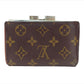 LOUIS VUITTON Bifold Wallet M61663 Brown Portonevie Vienova