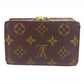 LOUIS VUITTON Bifold Wallet M61663 Brown Portonevie Vienova