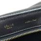CELINE Shoulder Bag leather Gray x orange x black Trapeze Women Used Authentic