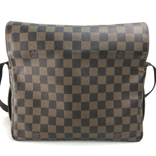 LOUIS VUITTON Shoulder Bag N45255 Damier canvas Brown bag messenger bag Damier Naviglio mens(Unisex) Used Authentic