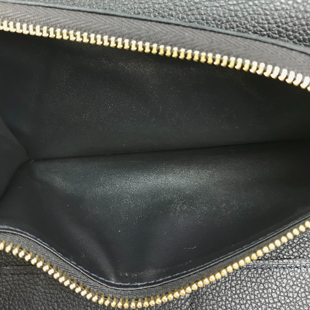 LOUIS VUITTON Long Wallet Purse M60258 Monogram Ann Platt Leather Navy Monogram Ann Platt Portefeuille Villetuoz Women Used Authentic