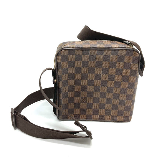 LOUIS VUITTON Shoulder Bag N41442 Damier canvas Brown Damier Olaf PM unisex(Unisex) Used Authentic
