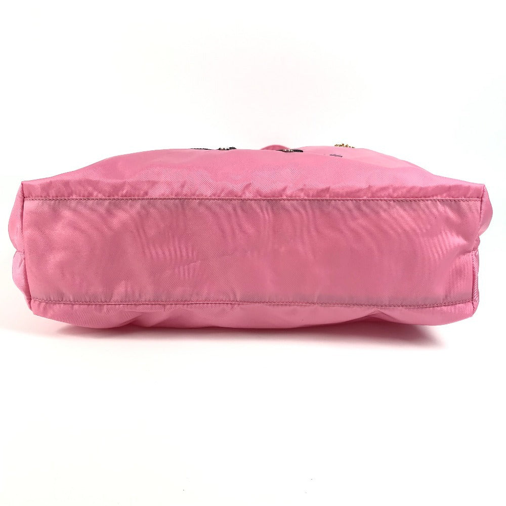 PRADA Shoulder Bag BR2897 Nylon pink Robot Shopping Bag