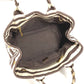 PRADA Handbag canvas Brown Canapa logo border