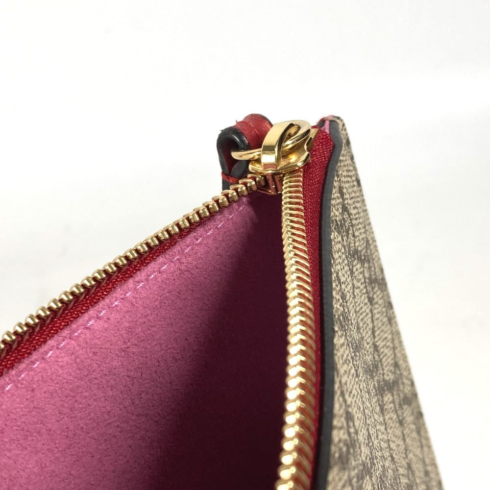 GUCCI Clutch bag 506280 GG canvas / leather beige GG Supreme BOSCO Cat