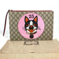GUCCI Clutch bag 506280 GG canvas / leather beige GG Supreme BOSCO Cat