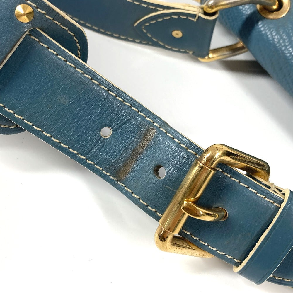 LOUIS VUITTON Shoulder Bag M91821 Suhari leather blue Suhari Tarantue