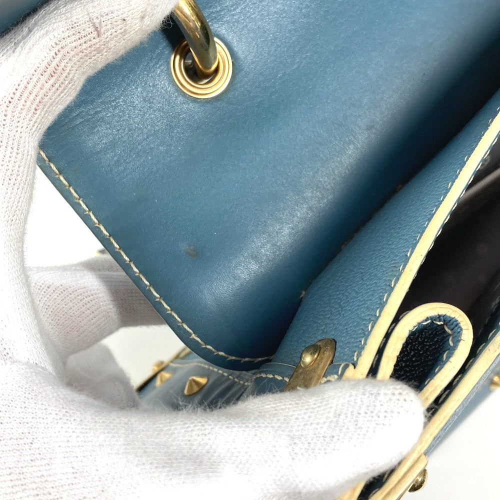 LOUIS VUITTON Shoulder Bag M91821 Suhari leather blue Suhari Tarantue