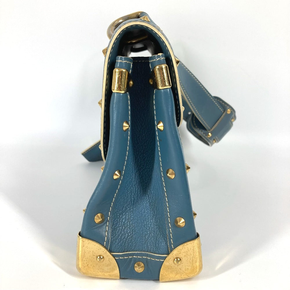 LOUIS VUITTON Shoulder Bag M91821 Suhari leather blue Suhari Tarantue