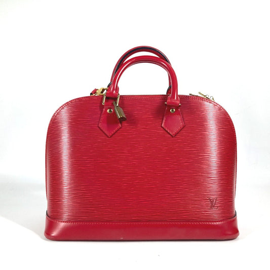 LOUIS VUITTON Handbag M52147 Epi Leather Red Epi Alma Women Used Authentic