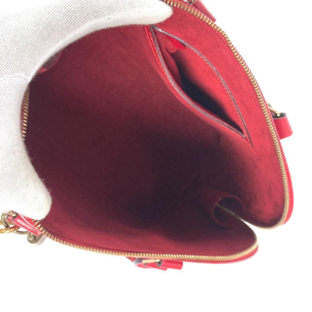 LOUIS VUITTON Handbag M52147 Epi Leather Red Epi Alma Women Used Authentic