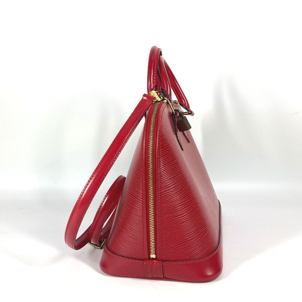 LOUIS VUITTON Handbag M52147 Epi Leather Red Epi Alma Women Used Authentic