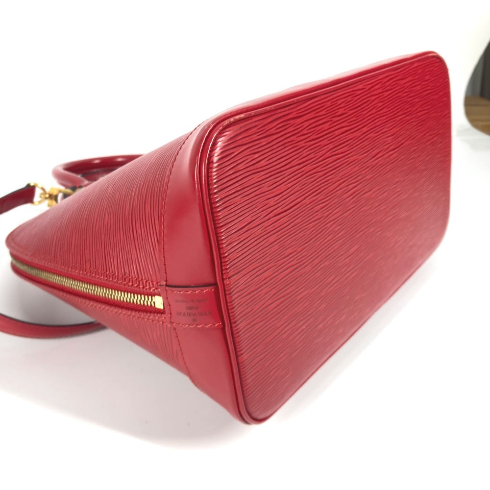 LOUIS VUITTON Handbag M52147 Epi Leather Red Epi Alma Women Used Authentic