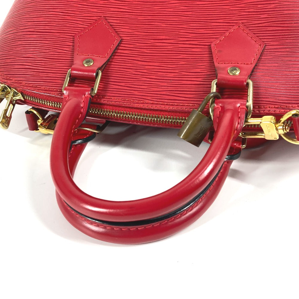 LOUIS VUITTON Handbag M52147 Epi Leather Red Epi Alma Women Used Authentic