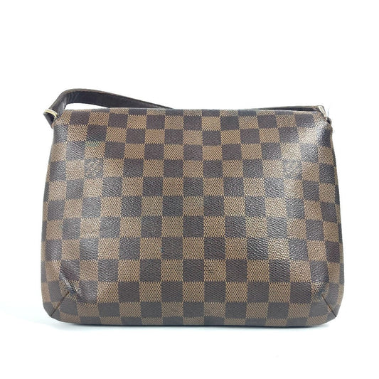 LOUIS VUITTON Shoulder Bag N51301 Damier canvas Brown Damier Musette Tango Long Women Used Authentic