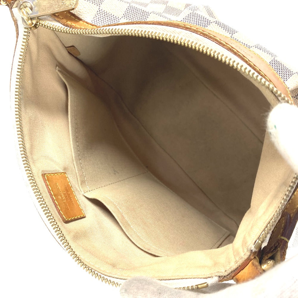 LOUIS VUITTON Shoulder Bag N41113 Damier Azur Canvas white Damier Azur Siracusa PM Women Used Authentic