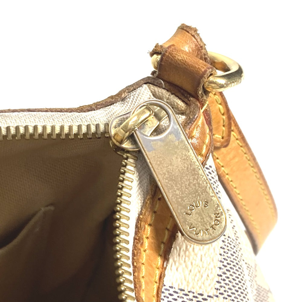 LOUIS VUITTON Shoulder Bag N41113 Damier Azur Canvas white Damier Azur Siracusa PM Women Used Authentic