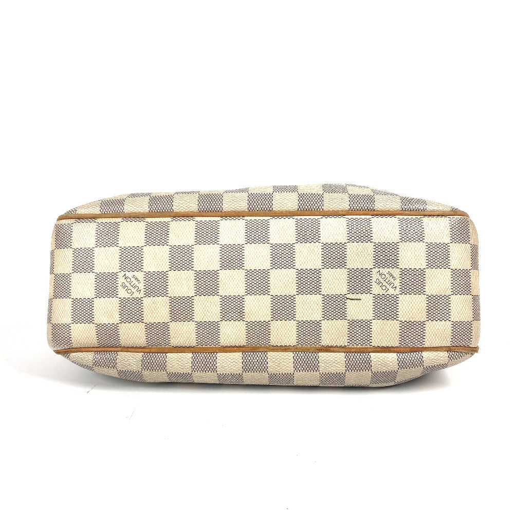 LOUIS VUITTON Shoulder Bag N41113 Damier Azur Canvas white Damier Azur Siracusa PM Women Used Authentic