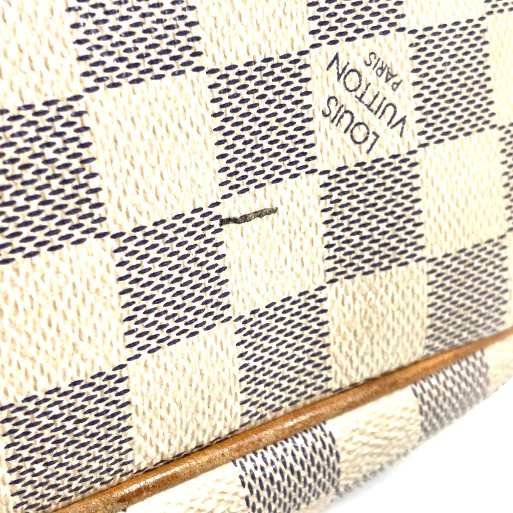 LOUIS VUITTON Shoulder Bag N41113 Damier Azur Canvas white Damier Azur Siracusa PM Women Used Authentic