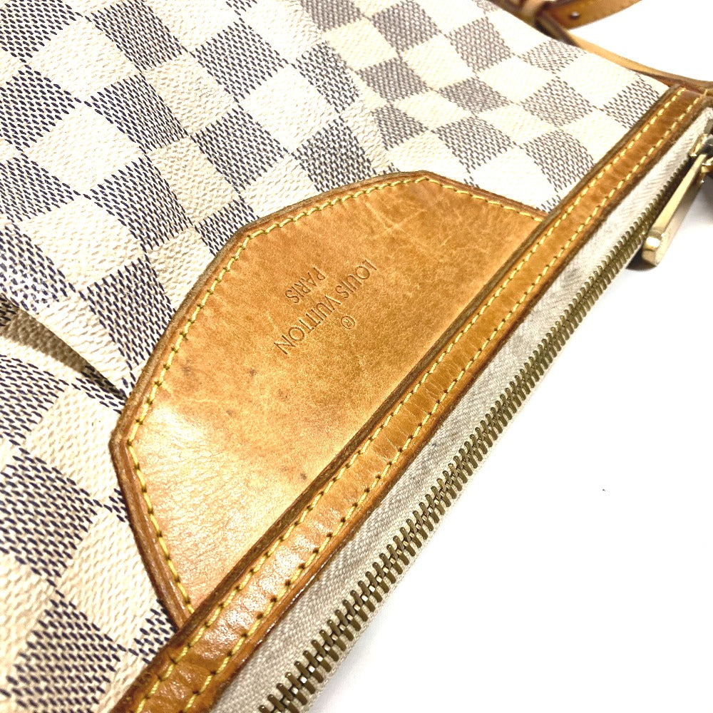 LOUIS VUITTON Shoulder Bag N41113 Damier Azur Canvas white Damier Azur Siracusa PM Women Used Authentic