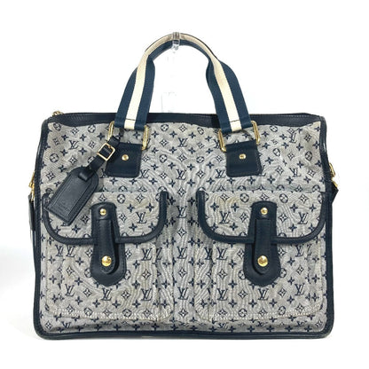 LOUIS VUITTON Tote Bag M42341 Monogram mini canvas Navy Monogram mini Sac Marie Kate unisex(Unisex) Used Authentic