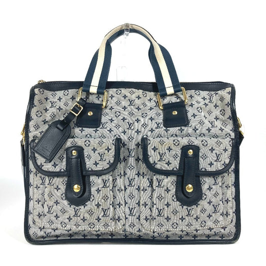 LOUIS VUITTON Tote Bag M42341 Monogram mini canvas Navy Monogram mini Sac Marie Kate unisex(Unisex) Used Authentic