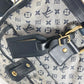 LOUIS VUITTON Tote Bag M42341 Monogram mini canvas Navy Monogram mini Sac Marie Kate unisex(Unisex) Used Authentic