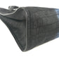 FENDI Handbag 7VA367 Leather / nylon black logo Women Used Authentic