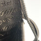 PRADA Business bag saffiano leather Beige type Triangle logo plate mens Used Authentic