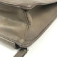 PRADA Business bag saffiano leather Beige type Triangle logo plate mens Used Authentic