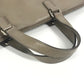 PRADA Business bag saffiano leather Beige type Triangle logo plate mens Used Authentic