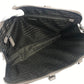 PRADA Business bag saffiano leather Beige type Triangle logo plate mens Used Authentic
