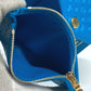 LOUIS VUITTON Trifold wallet M82314 leather blue Nanogram Portefeuille Victorine unisex(Unisex) Used Authentic