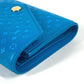 LOUIS VUITTON Trifold wallet M82314 leather blue Nanogram Portefeuille Victorine unisex(Unisex) Used Authentic
