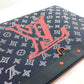 LOUIS VUITTON Clutch bag M62905 Monogram canvas Navy Monogram ink upside down Pochette Apollo