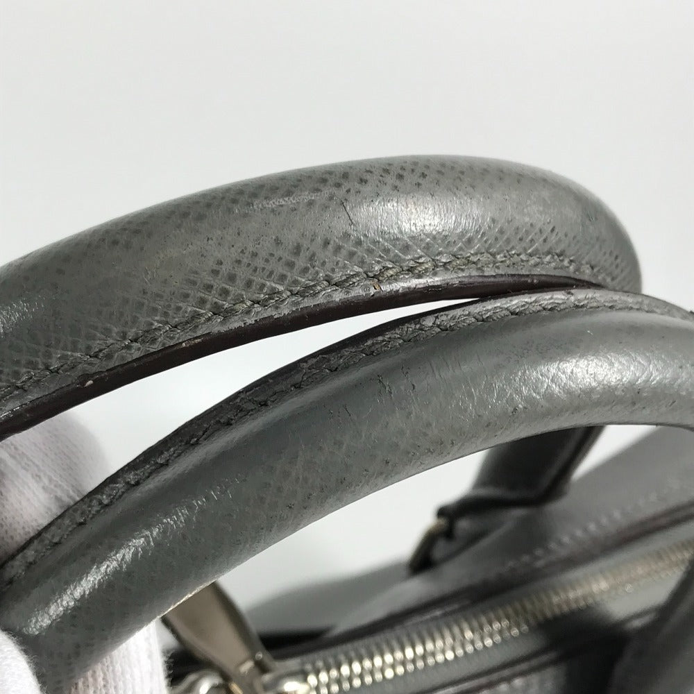 LOUIS VUITTON Business bag M32782 Taiga Leather gray Taiga Neo Igor mens Used Authentic