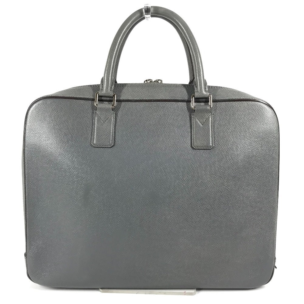 LOUIS VUITTON Business bag M32782 Taiga Leather gray Taiga Neo Igor mens Used Authentic