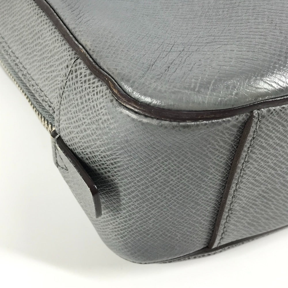LOUIS VUITTON Business bag M32782 Taiga Leather gray Taiga Neo Igor mens Used Authentic