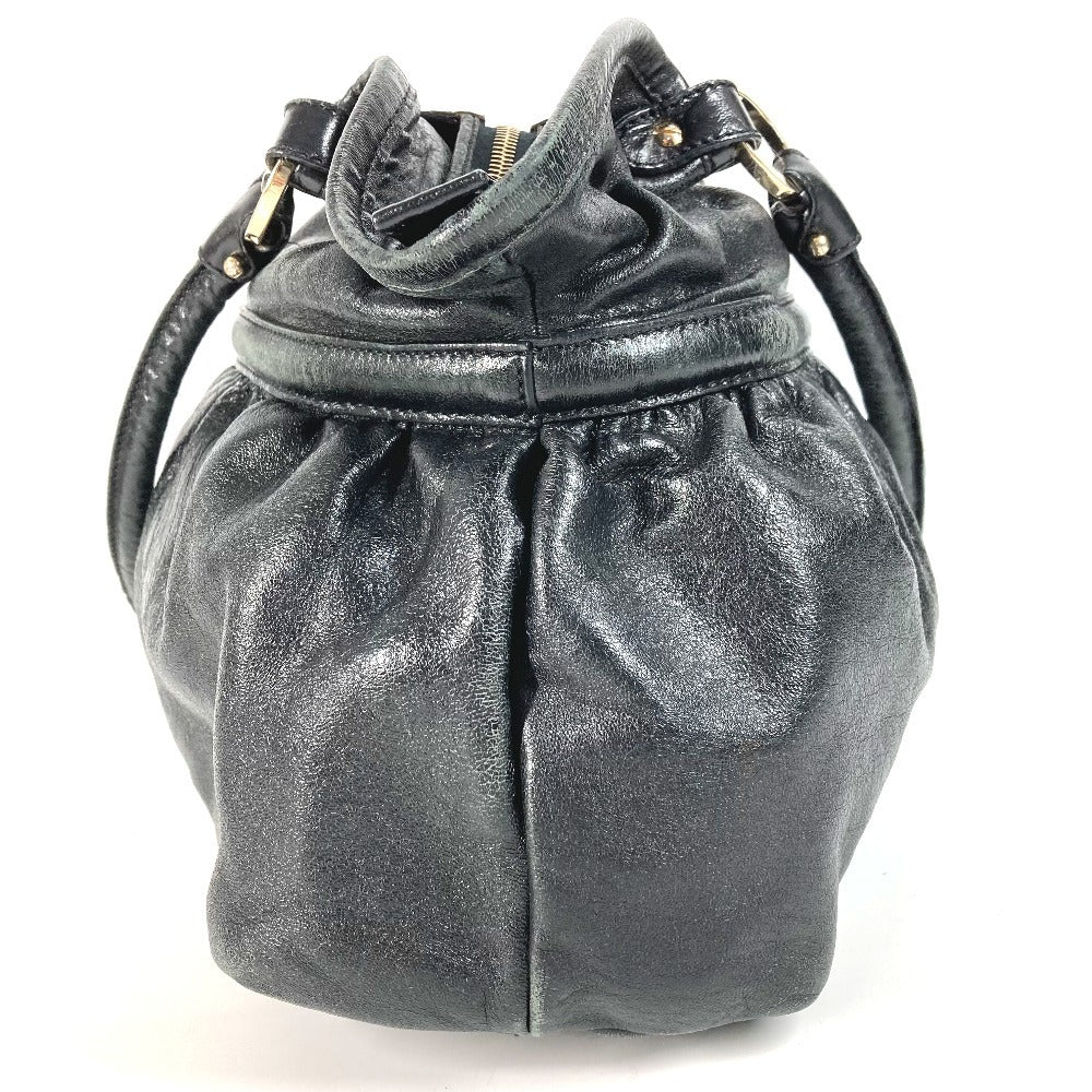 FENDI Shoulder Bag leather black logo