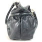 FENDI Shoulder Bag leather black logo