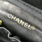 CHANEL Handbag leather black CC COCO Mark logo Bicolore Matelasse Quilting